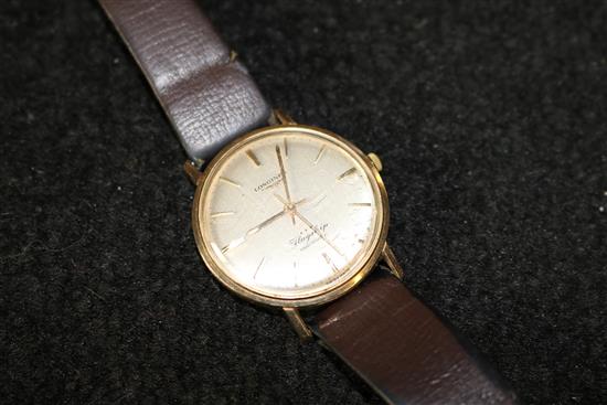 Longines Flagship gold wrist watch